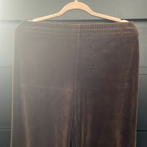 Velvet Wide Leg Sweatpants